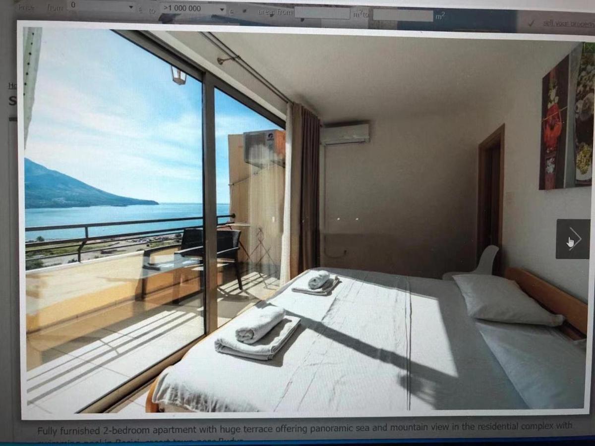 Sea View Two Bedroom Family Apartment With Pool - Sunset Ivanovici Bečići 外观 照片